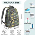 thumbnail image 5 of Tractor and Haybales Gray Pattern Backpack for School, Cute School Bag with Adjustable Shoulder Straps and Padded Back, 16.9"x12.6"x5.9", 5 of 5