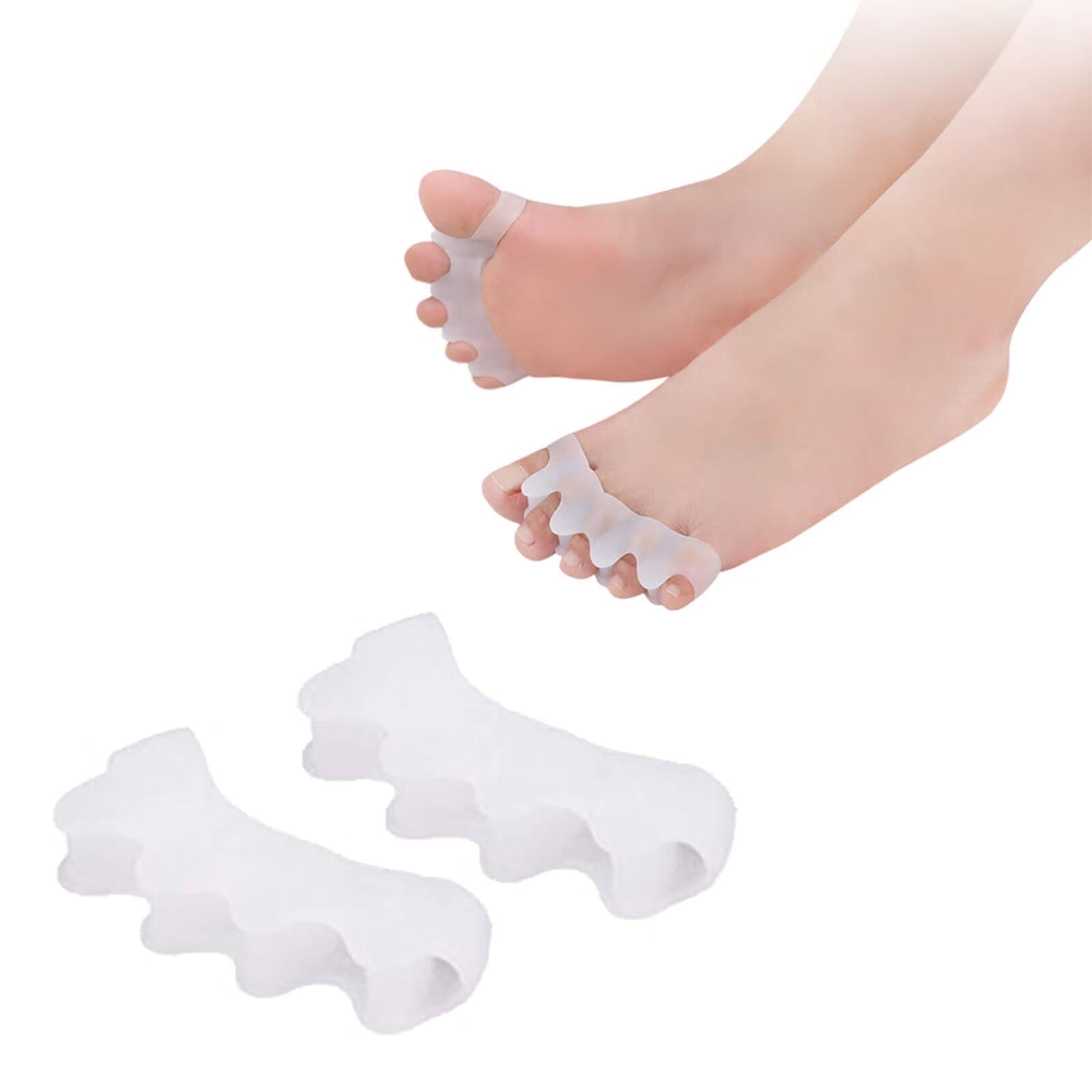 WILLED Toe Separators, Soft Gel Toe Spacers to Correct Bunions, Toe