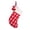B, variant on Christmas Stocking with Knitted Snowflake Pattern and Red Pom-Poms, 1-Pack, Red and White, for Fireplace Mantel Display, Holiday Decoration