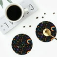thumbnail image 4 of Lsque Cartoon Pride Lgbt Pattern 4" Drink Coasters Set of 4, PVC Leather Absorbent Coasters, Table Coaster Set Decorative Coffee Cup Coasters Housewarming Gift -Round Shape, 4 of 6