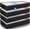 Black, variant on 4 Pack 90L Under Bed Storage Containers, Closet Organizers and Storage Bins, Foldable Underbed Storage Bags for Wrapping Paper, Blanket, Clothing, Comforter, Sweaters, Pillows, Linen Sheets