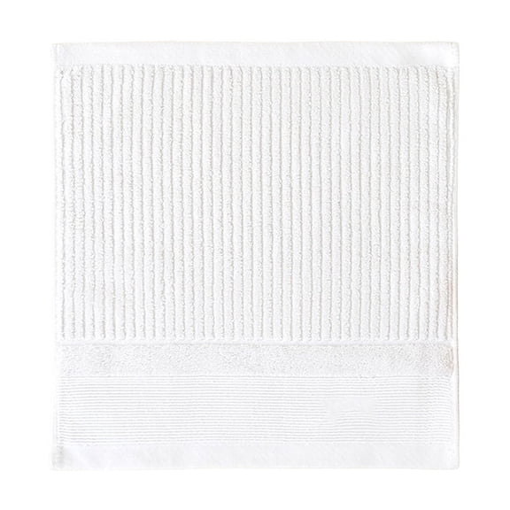 Fareti Set of 2 13x13 Inch Cotton Washcloths Highly Absorbent Quick Dry Lint Free with Hanging Loop for Makeup Remover Face Cleansing Bathroom Travel Women Men