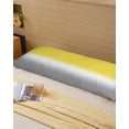 thumbnail image 5 of Yellow and Gray Gradient Ombre Color Texture Body Throw Pillow Cover Case, Couch Sofa Bed Pillowcase, Soft Decorative Pillow Protector, 20x54Inch Long Reversible Pillow Shams with Zipper, 5 of 6