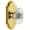 Lifetime Brass, variant on Grandeur Arcbur_Sd_Na Arc Solid Brass Rose Single Dummy Door Knob - Brass