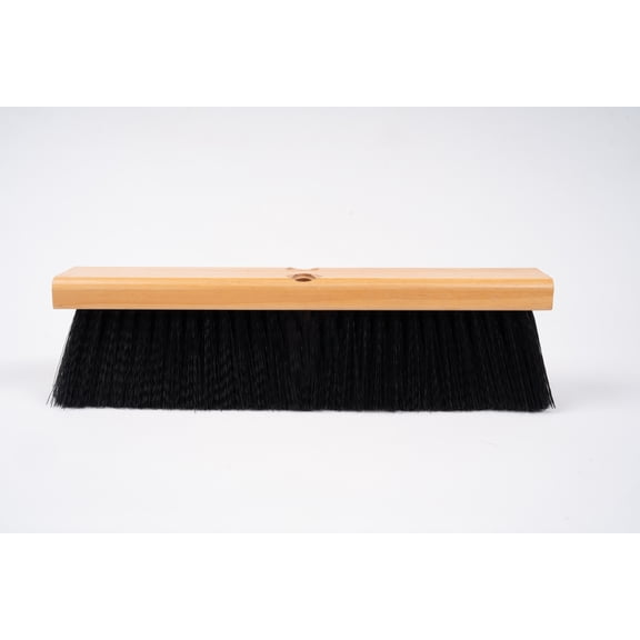 14" Black Poly Push Broom