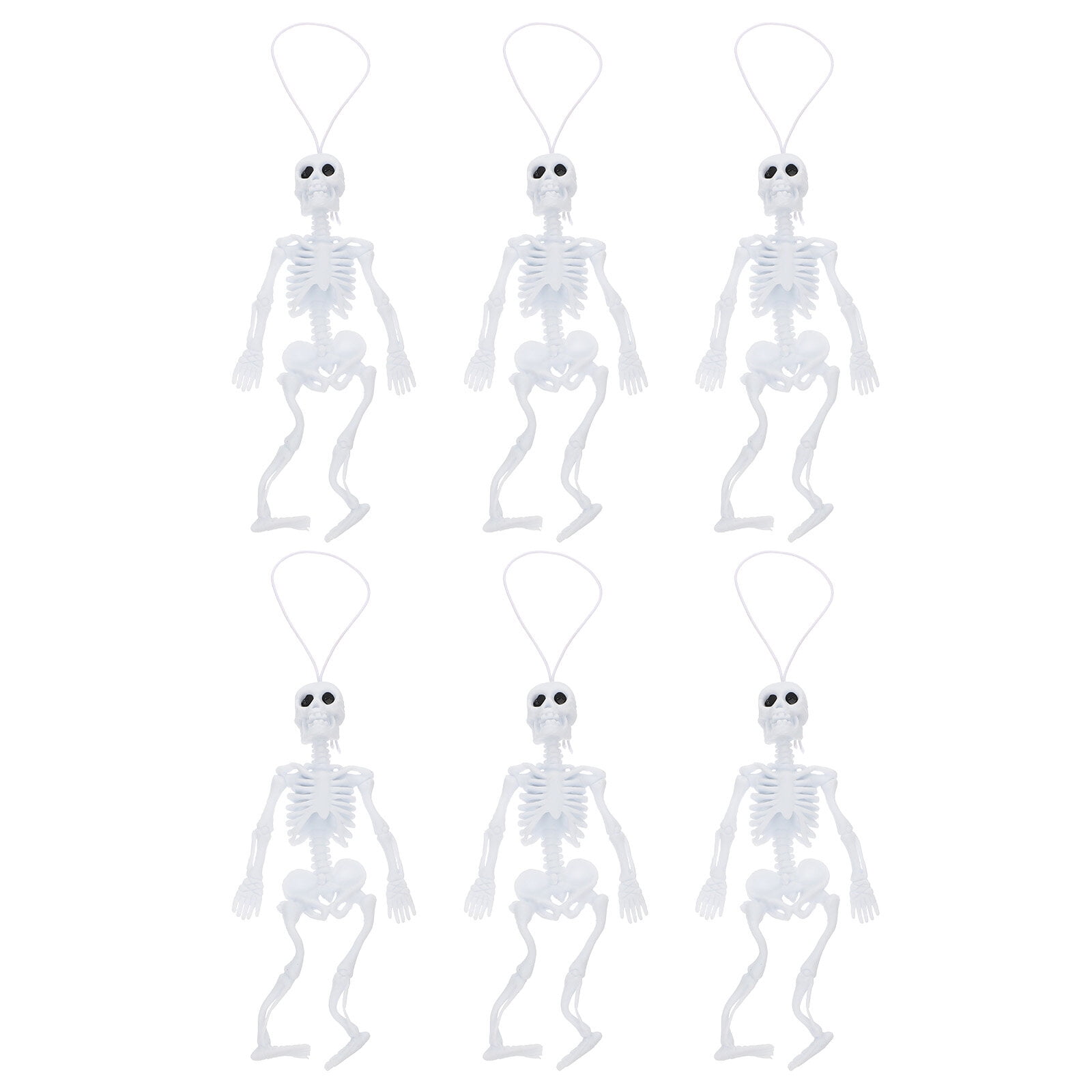 6Pcs Halloween Skeleton Full Body Model Decor for Halloween Party Bar