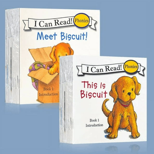 12/24 Books/Set Biscuit Series I Can Read Phonics English Picture Book Children Story Book Early Education Learning Reading Toys