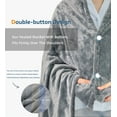 thumbnail image 5 of YGXNEWER 50" x 60" Electric Heated Throw Blanket with 10 Heating Levels & 1- 8H Auto-off, Machine Washable Double Side Flannel, Gray, 5 of 7