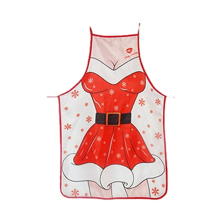 

Mittory Merry Christmas Apron Decoration Elk Xmas Kitchen Accessory Home Decoration