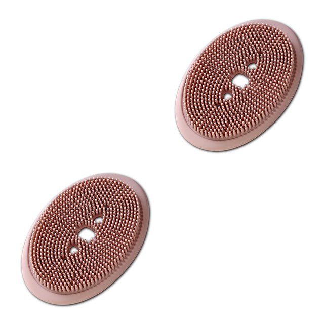 Ounissouiy Soporte de caja multifuncional, bandeja de almacenamiento Flexible antideslizante con cepillo, herramienta de limpieza, colador, Rosa 2piezas