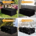 thumbnail image 2 of Waterproof Furniture Protective Cover Table & Chair Water Resistant Patio Garden Wicker Sofa Couch Cover Protector With Storage Bag For All Seasons, 2 of 9
