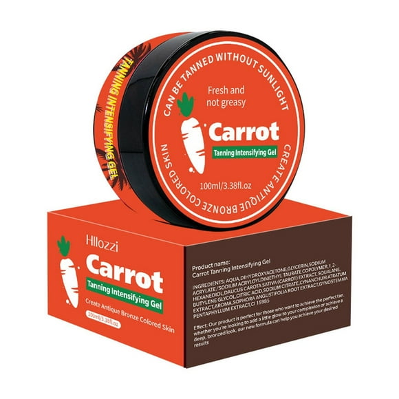 EARKITY Tanning Cream, Tanning Gel, Carrot Tanning Gel, Tanning Accelerator Cream, Soft Brown Intensive Tanning Luxe Gel,Tanning Luxe Gel, Tanning Cream for Sunbeds & Outdoor Sun