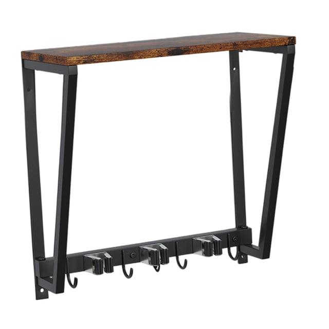 Soporte para fregona y escoba, organizador de herramientas, estante flotante para el hogar, colgador para sótano, suministros de limpieza, balcón,
