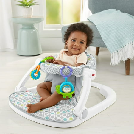 Fisher-Price Supportive Sit-Me-Up Comfy Interactive Floor Seat Infant Mat Toy