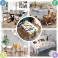 thumbnail image 4 of Fall and Birds Rectangle Tablecloth 60"x84",Waterproof Polyester Rectangle Table Cloth, Wipeable Spillproof Polyester Tablecloth for Dining, Camping, Indoor and Outdoor, 4 of 5