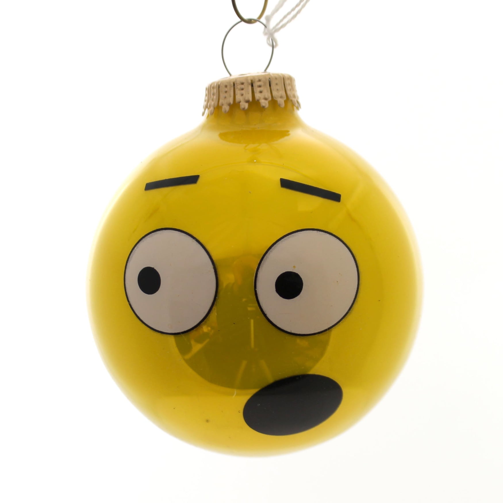 Holiday Ornaments FULL SUN EMOTION BALL ORNAMENT Glass Emoji 650030A ...