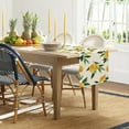 thumbnail image 2 of Amarainy Lemon Linen Table Runner 13x72 Inch Summer Yellow Fruits Green Leaves Kitchen Dinning Table Decoration for Indoor Outdoor Home Party Decor, 2 of 5