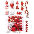 thumbnail image 2 of Christmas Tree Ornament Set 16Pcs Plastic Candy Ball Hanging Ornaments Set Christmas Home Holiday Party Decorations, 2 of 7