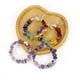 thumbnail image 5 of Nvzi Pendientes personalizados, pendientes de cuentas de grava irregulares geométricas coloridas, pendientes circulares (blancos), 5 of 5
