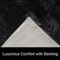 thumbnail image 4 of Ghouse Round Dark Grey Rug 3 feet, Thick and Fluffy Faux Sheepskin Machine Washable Circle Plush Carpet, Faux Sheepskin Rug for Living Room, Bedroom, Kids Room, 4 of 6