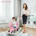 thumbnail image 4 of Gymax Baby Rocking Horse 4 in 1 Kids Ride On Toy Push Car w/ Music, 4 of 10