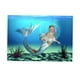 thumbnail image 1 of Cartel de fondo de acuario de Pecera Etiqueta de papel de pared Sirena - se describe + se describe, METRO Yinane Etiqueta engomada del fondo del tanque de peces, 1 of 8