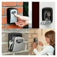 thumbnail image 2 of Wall Mount Key Lock Box 4 Digit Password Code Security Lock No Key for Home Office Key Safe Secret Storage Box Organizer ,More Reliable & Robust, 2 of 6