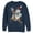 Navy Blue, variant on Men's Lost Gods Santa Yeti  Sweatshirt Navy Blue X Large