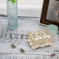 thumbnail image 2 of Vintage Jewelry Box, Small Enameled Trinket Box Organizer Rectangular Treasure Chest Box Jewelry Decorative Box, 2 of 6