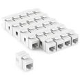 thumbnail image 5 of NavePoint 180 Degree Cat6 Keystone Jack, RJ45 Ethernet Connector, Type 110, White 25-Pack, 5 of 5