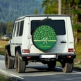 thumbnail image 2 of Yuyamidu Green Leaf Spare Tire Cover Bow Tire Covers Waterproof Wheel Protectors for RV Travel Trailer Camper Accessory St. Patrick's Day Decoration, 2 of 5