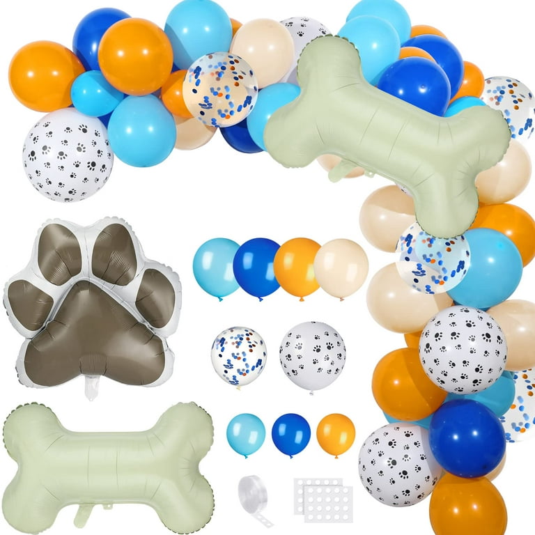 Dog Balloon with paw print latex balloons