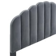 thumbnail image 5 of Modway Veronique King/California King Performance Velvet Headboard in Charcoal, 5 of 10