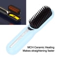 thumbnail image 3 of Peine Alisador de Pelo de Iones Negativos, Cepillo y Rizador Portátil 2 en 1, Alisado Con Calefacción, Suavizado Sedoso, Reduccio del Engamiento, Proteción del Cuero, 3 of 7