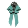 thumbnail image 2 of Segolike Bow Tie for Women Ribbon Brooch Gilrls Neck Tie ,Retro Style, Adjustable with Long Ribbon, Formal ,Fashion Necktie Brooch Pin for Wedding Teens Style G, 2 of 8