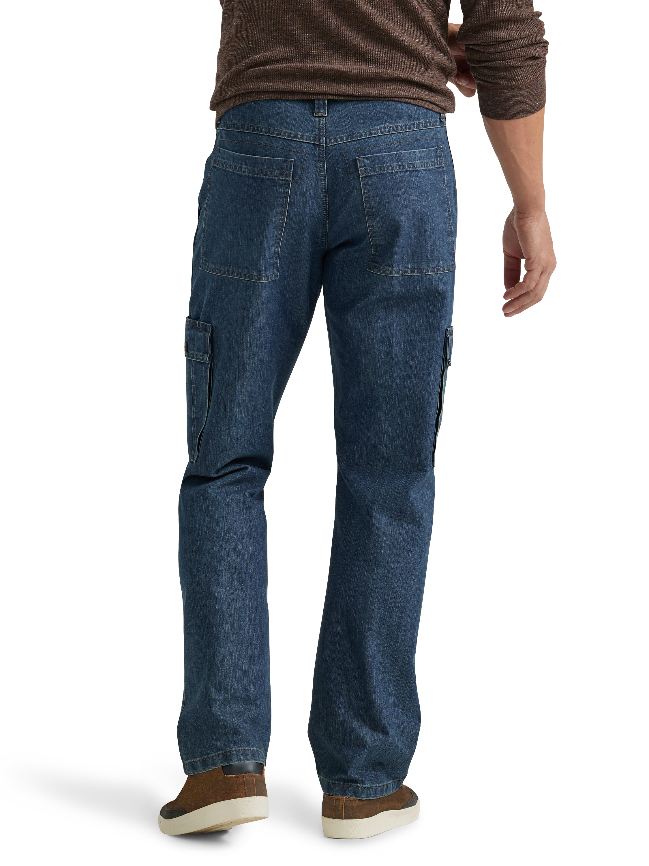 Wrangler Men's Relaxed Fit Cargo Jeans, Khaki photo 4