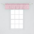 thumbnail image 2 of Ambesonne Pink and White Window Valance, Cheery Bedding Plants Bursting out into White Blossoms Calico Style, Curtain Valance for Kitchen Bedroom Decor with Rod Pocket, 54" X 12", Pink Brown White, 2 of 3