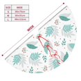 thumbnail image 3 of Yiaed Leaf Print Green Print Christmas Tree Skirt , Tree SkirtsTree Mat for Christmas Winter Holiday Indoor Decorations-30", 3 of 7