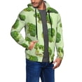 thumbnail image 2 of Honeii Broccoli 3 Print Hoodies for Men, Pullover & Full Zip, Breathable Zip up Hoodie, Sweatshirt-Small, 2 of 5