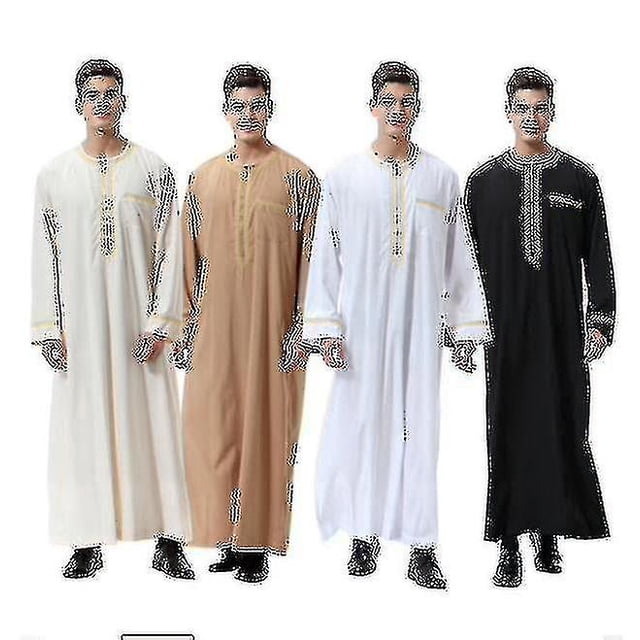 Men Mu S Robe Kaftan Dubai Tunic Top Blouse Thobe Clothes