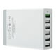 thumbnail image 3 of Cargador de viaje multifunción con múltiples puertos 6USB Protección eficiente Carga segura 100-240VEU 6 puertos Blanco, 3 of 10