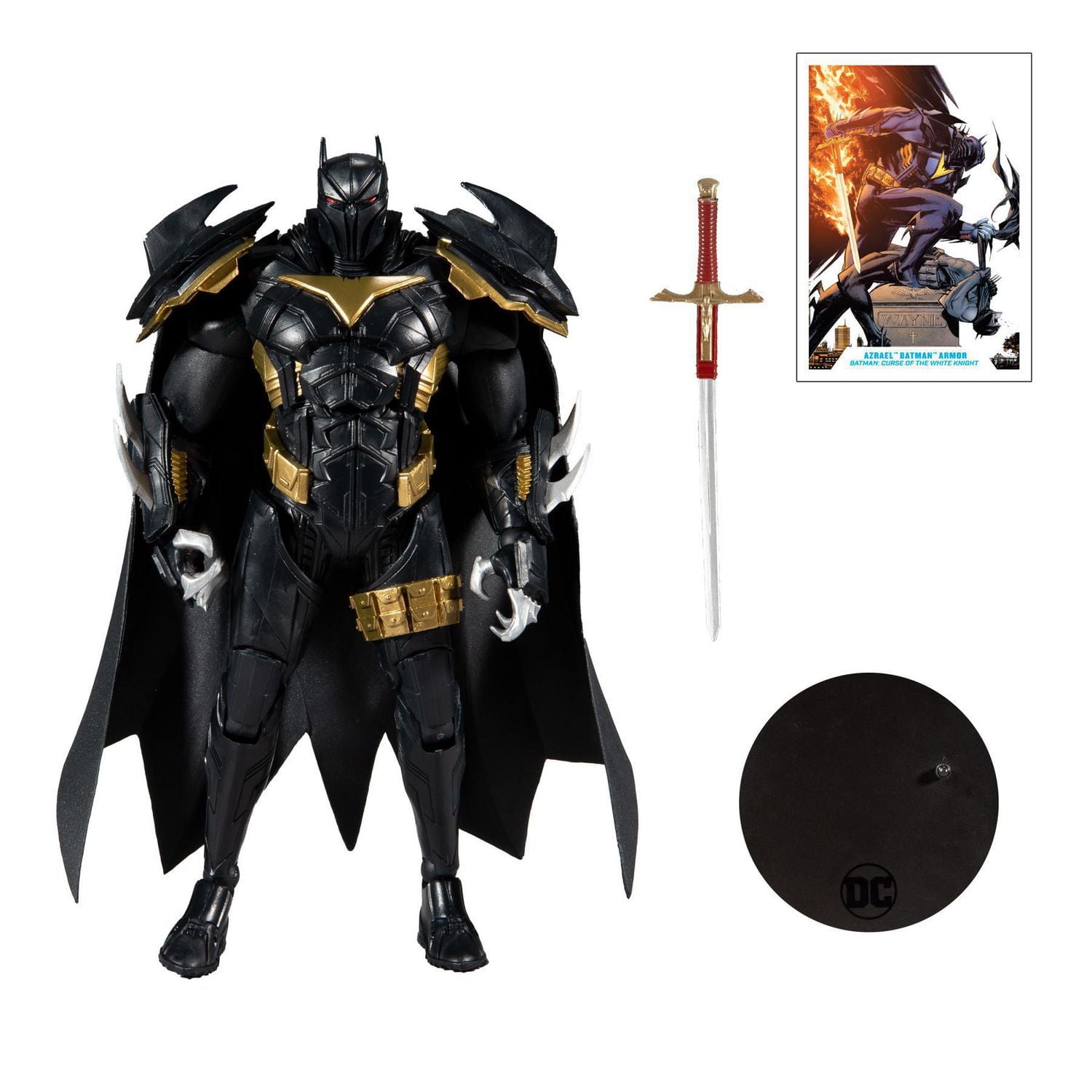 McFarlane - DC Multiverse - Azrael en Armure Batman: Figurine Batman: Curse of The White Knight