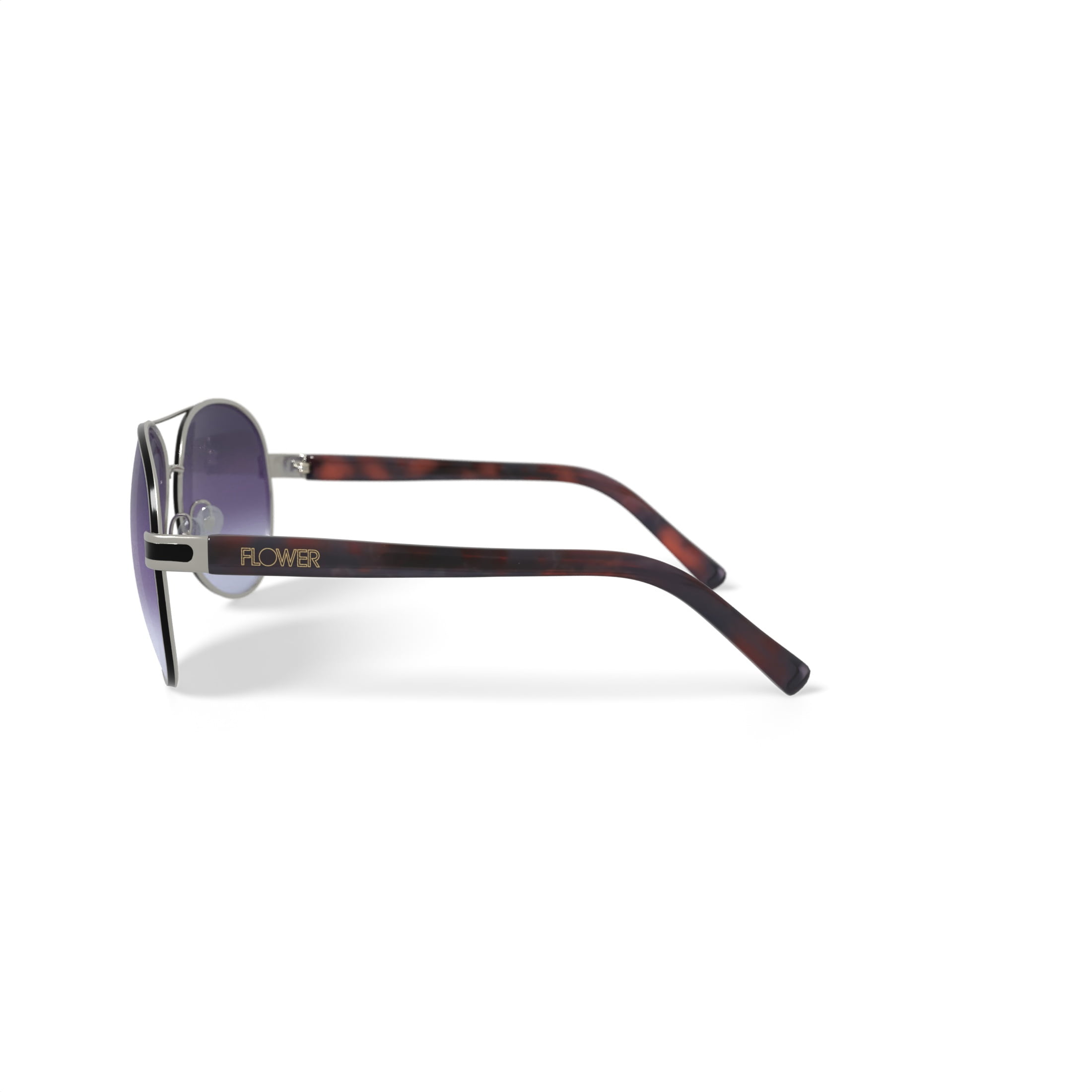 FLOWER Women's Rx'able Fashion Sunglasses, FLR3000 - Casey, Gold/Black, 60-15-130, with Case