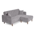 thumbnail image 3 of Sala Modular Sofá Cama Reversible Makora Lino Gris Claro Modelo Avocata, 3 of 9