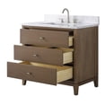 thumbnail image 3 of Vanity Art 36" Bathroom Vanity with Sink and Engineered Marble Top, Freestanding Storage Cabinet with 3 Drawers, 3 of 9