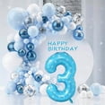 thumbnail image 4 of Decoraciones de cumpleaños, globos con forma de copo de nieve, número 3, de Frozen, 4 of 7