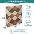 thumbnail image 3 of FORMRS 3 Ring Binder 1.5 inch with Pockets Set of 2 Clip Board 200 Sheets Capacity, Checkered Pattern, 3 of 8