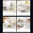 thumbnail image 4 of Multifunctional Stainless Steel Skillets with Folding Handle Nonstick Frypan Kitchen Cookware for Travel and Camping, 4 of 9