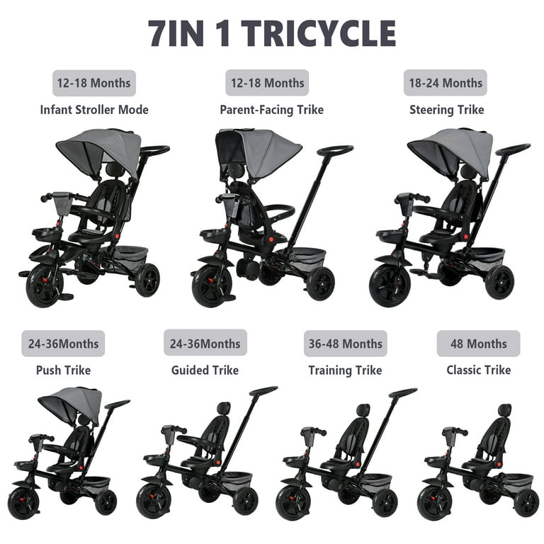 Baby Tricycle Stroller Smartrike In SmarTrike STR3 6-in-1 Folding