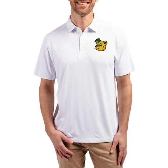 Men's-Cutter & Buck White Baylor Bears Forge Eco Stretch Recycled Polo